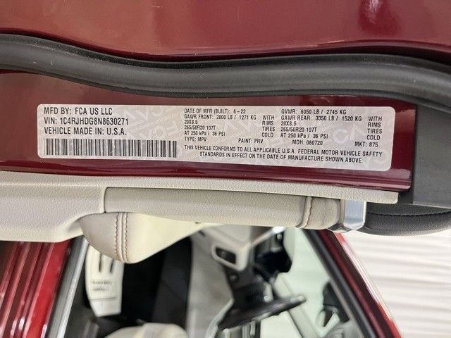 2022 Jeep Grand Cherokee Overland