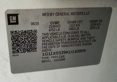 2019 Chevrolet Impala LS 1FL