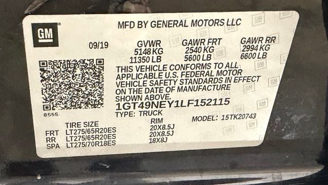 2020 GMC Sierra 2500HD SLT