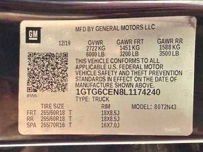 2020 GMC Canyon SLE1