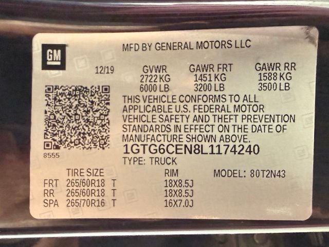 2020 GMC Canyon SLE1