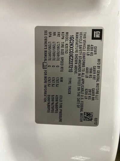 2012 Chevrolet Silverado 2500HD LT