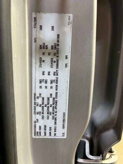 2008 GMC Savana G1500 Explorer 7 Passenger Conversion Van