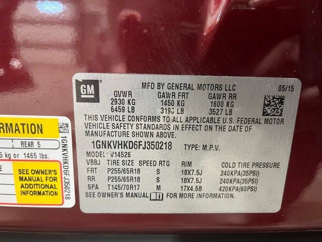 2015 Chevrolet Traverse 2LT 2LT