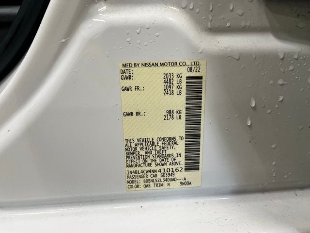 2022 Nissan Altima 2.5 SR