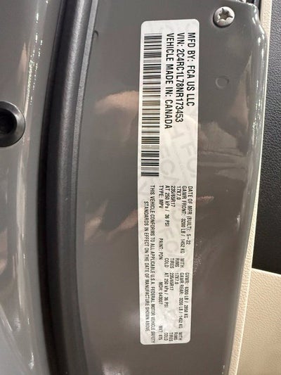 2022 Chrysler Pacifica Hybrid Touring L