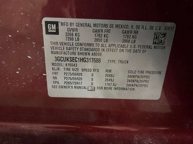 2017 Chevrolet Silverado 1500 LTZ 1LZ