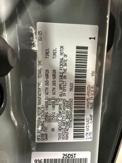 2025 Toyota Tundra Hybrid Platinum